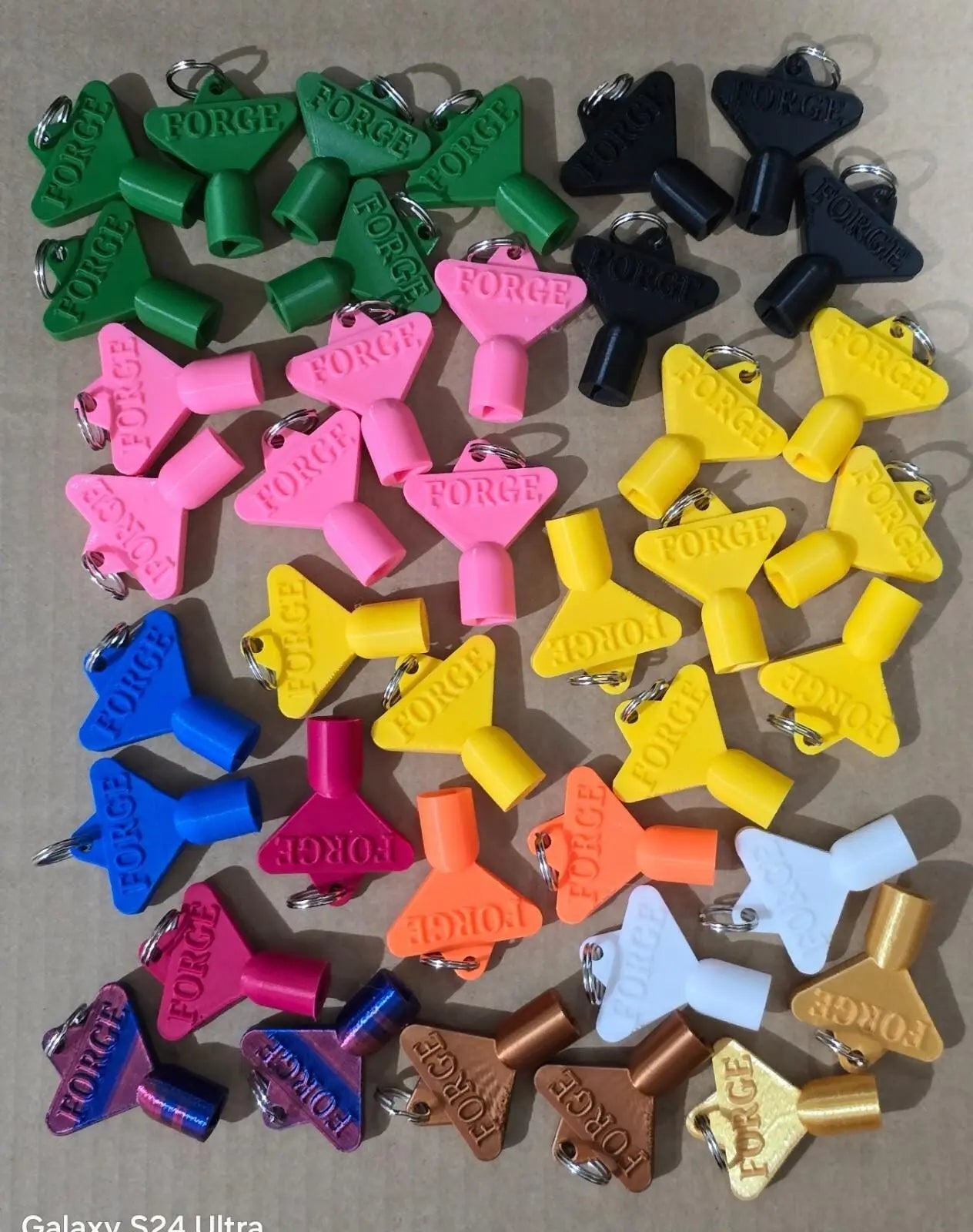 2 x gas electric meter box utility key cupboard yellow pla plastic biodegradable 3D Peak Print