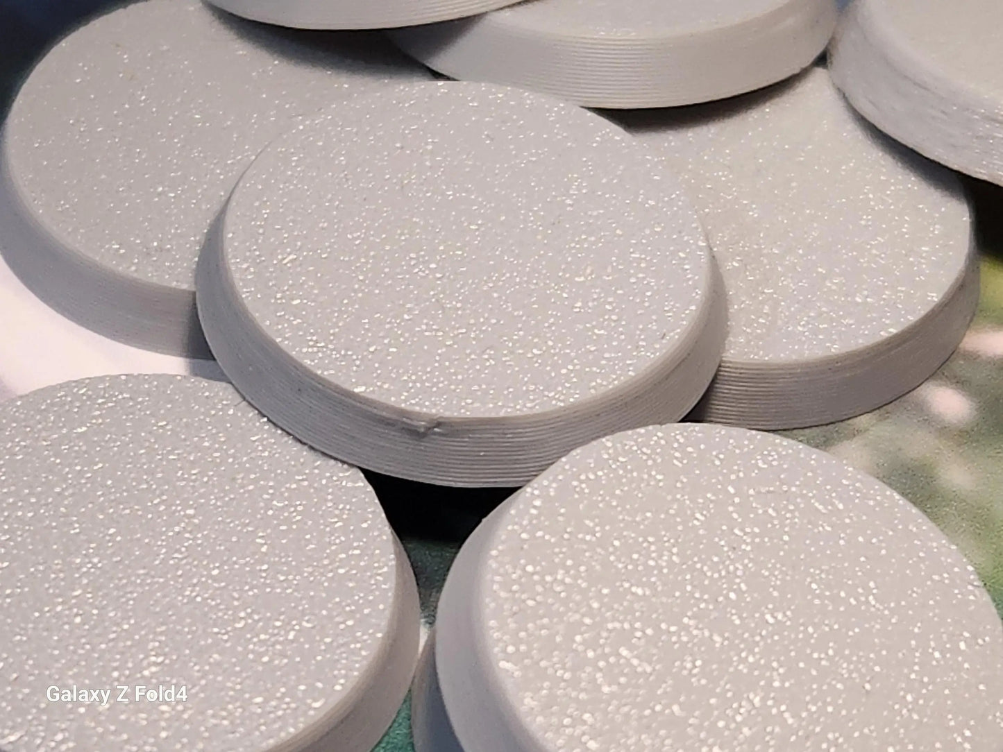 40mm round wargaming bases durable plastic for war gaming tabletop games 3D Peak Print