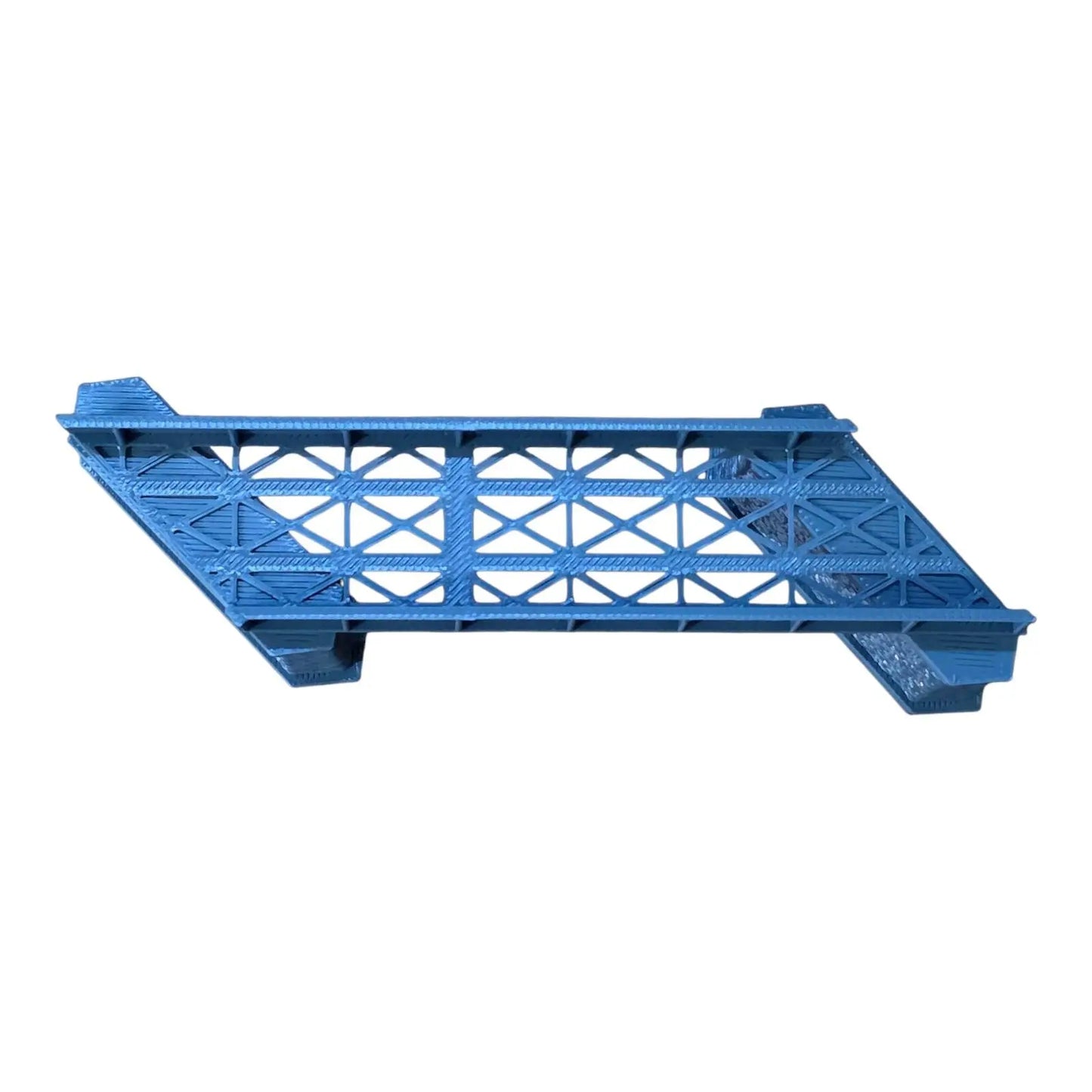 Z Gauge Left 45 deg single Track Iron Girder Bridge Model Railway 1:220 Scale 3D Peak Print