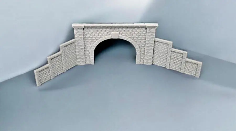 Z Gauge Tunnel Double Track Stone Portal Model Railway Train Layout 1:220 Scale 3D Peak Print