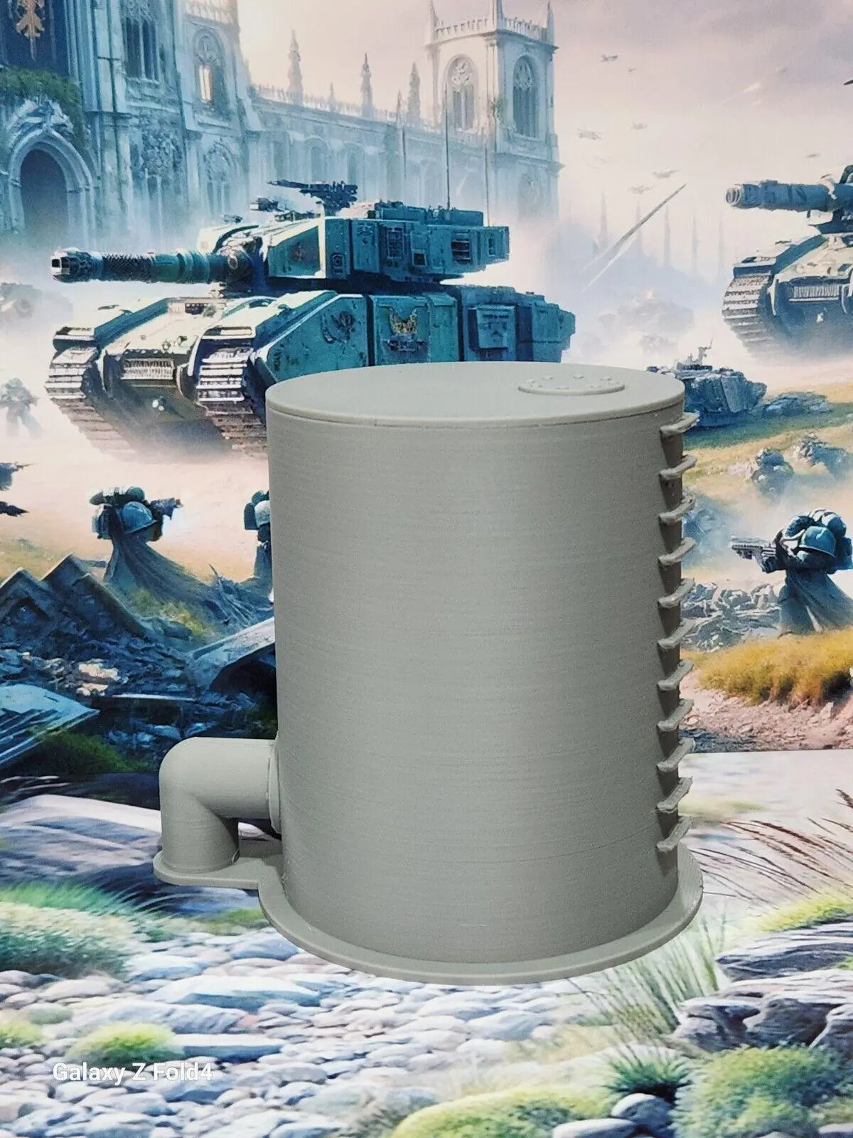 Storage Tank Tower 4" (100mm) - 28mm War Gaming Compatible Scenery 3D Peak Print