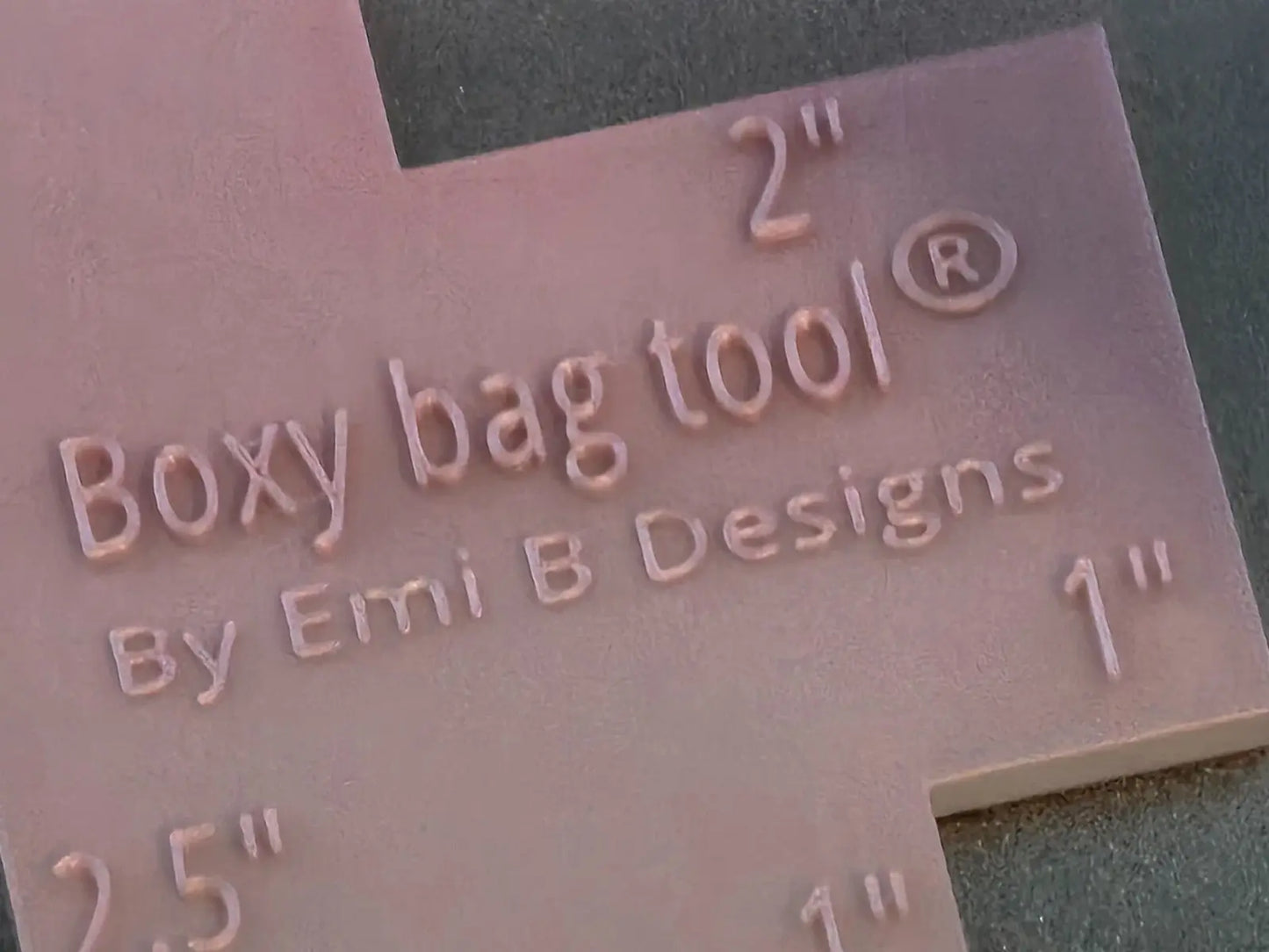 Sewing Tool Boxy Bag Making Tool Kits Ruler Rose Gold Fabric Emi B Designs Emi B Designs