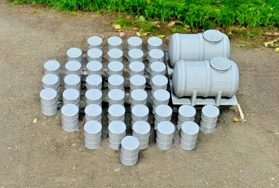 Oil Drums Oil Fuel Tanks x 40/2 Model Railway Scenery OO Gauge 1:76 Scale Cavalier