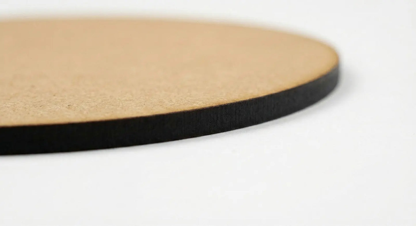 Round MDF Bases Wargames Tabletop Miniature Figures Laser Cut Wood - All Sizes 3D Peak Print