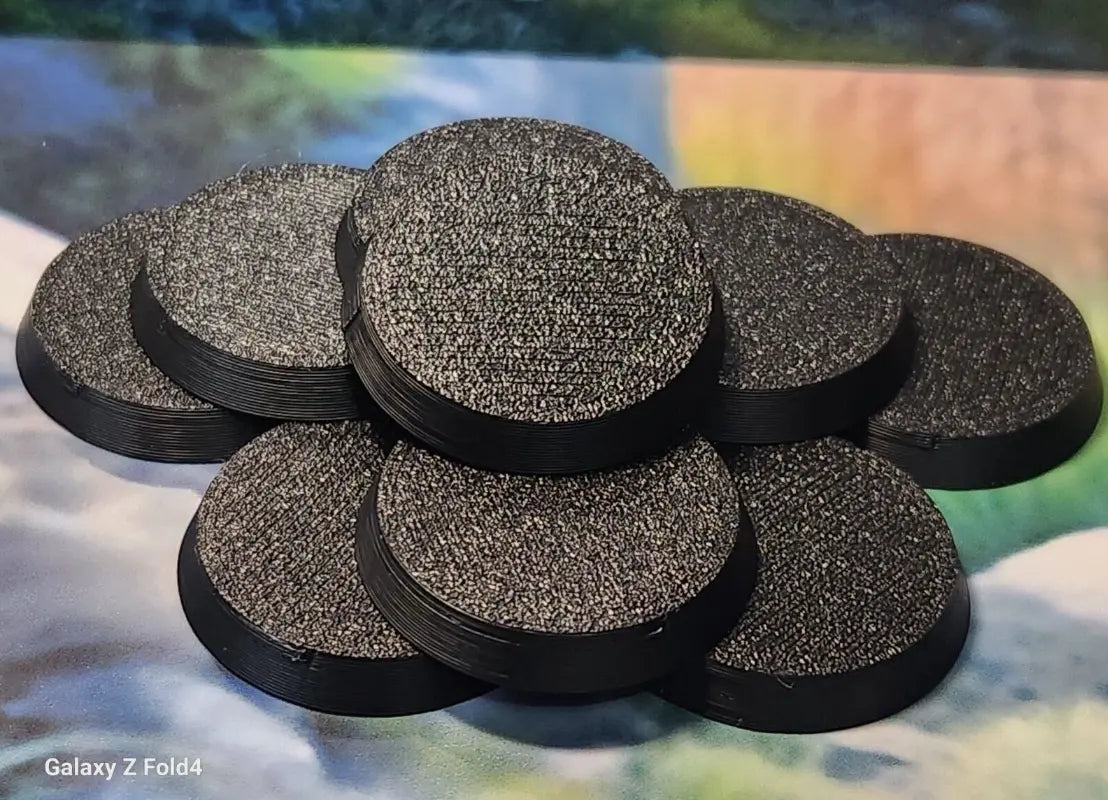 Wargaming Bases 32mm Round Durable Plastic for War Gaming Tabletop Games 3D Peak Print