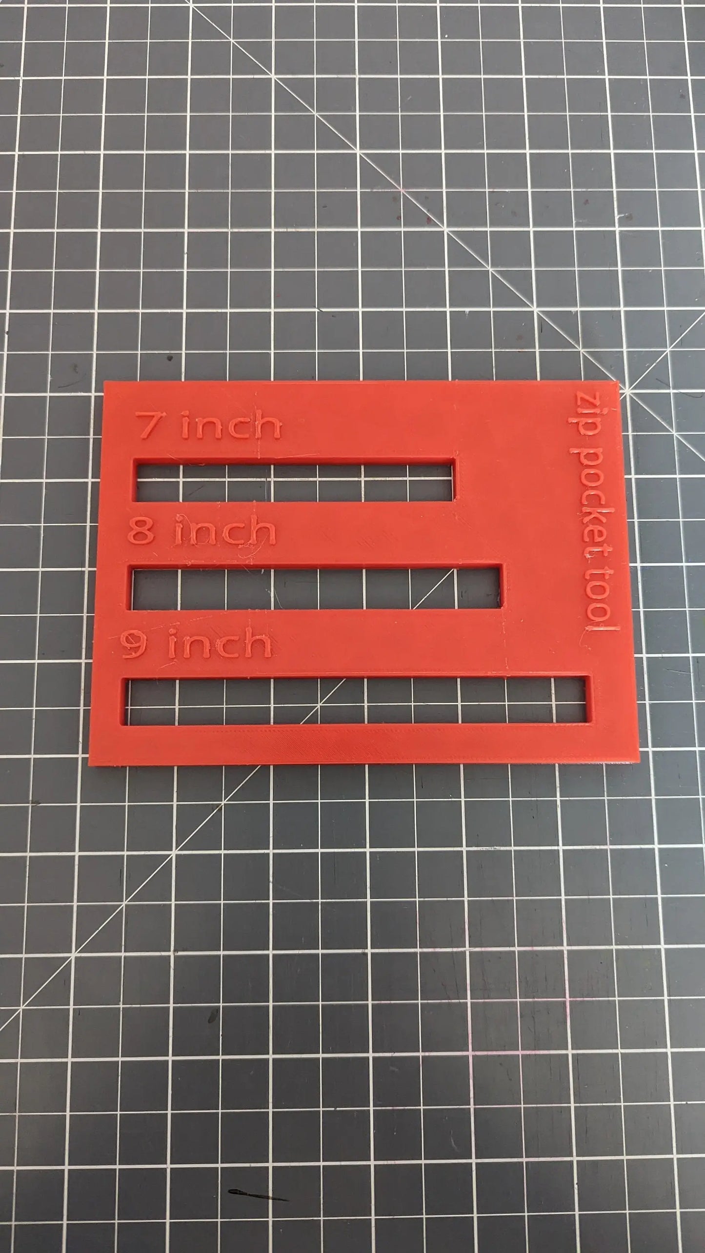 Zip Pocket Tool Make your own Zip Pockets How to sew a zip pocket Zip tool Zip pocket Ruler 3D Peak Print