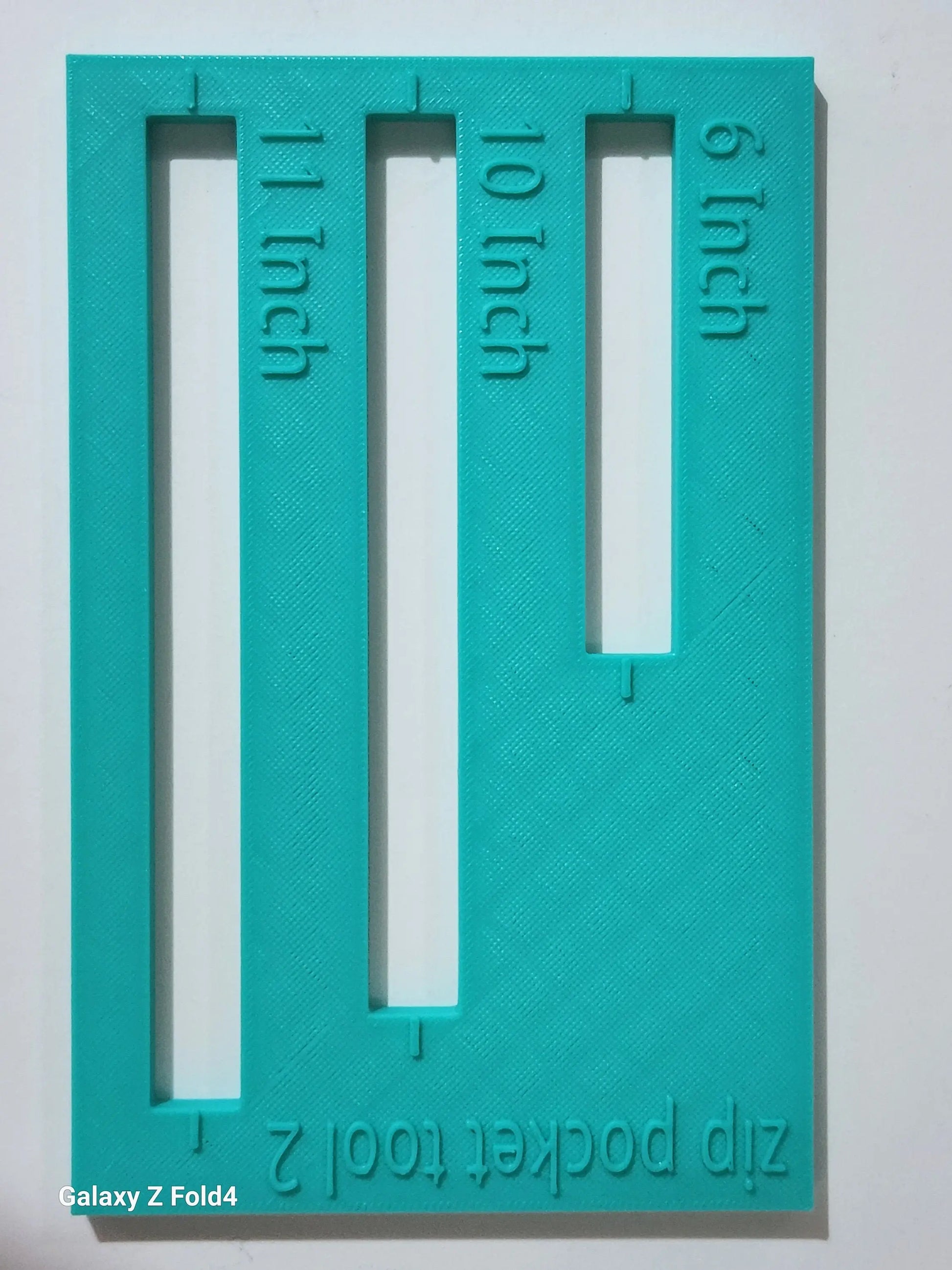 Zip Pocket Tool 2 Make your own Zip Pockets How to sew a zip pocket Zip tool Zip pocket Ruler 3D Peak Print