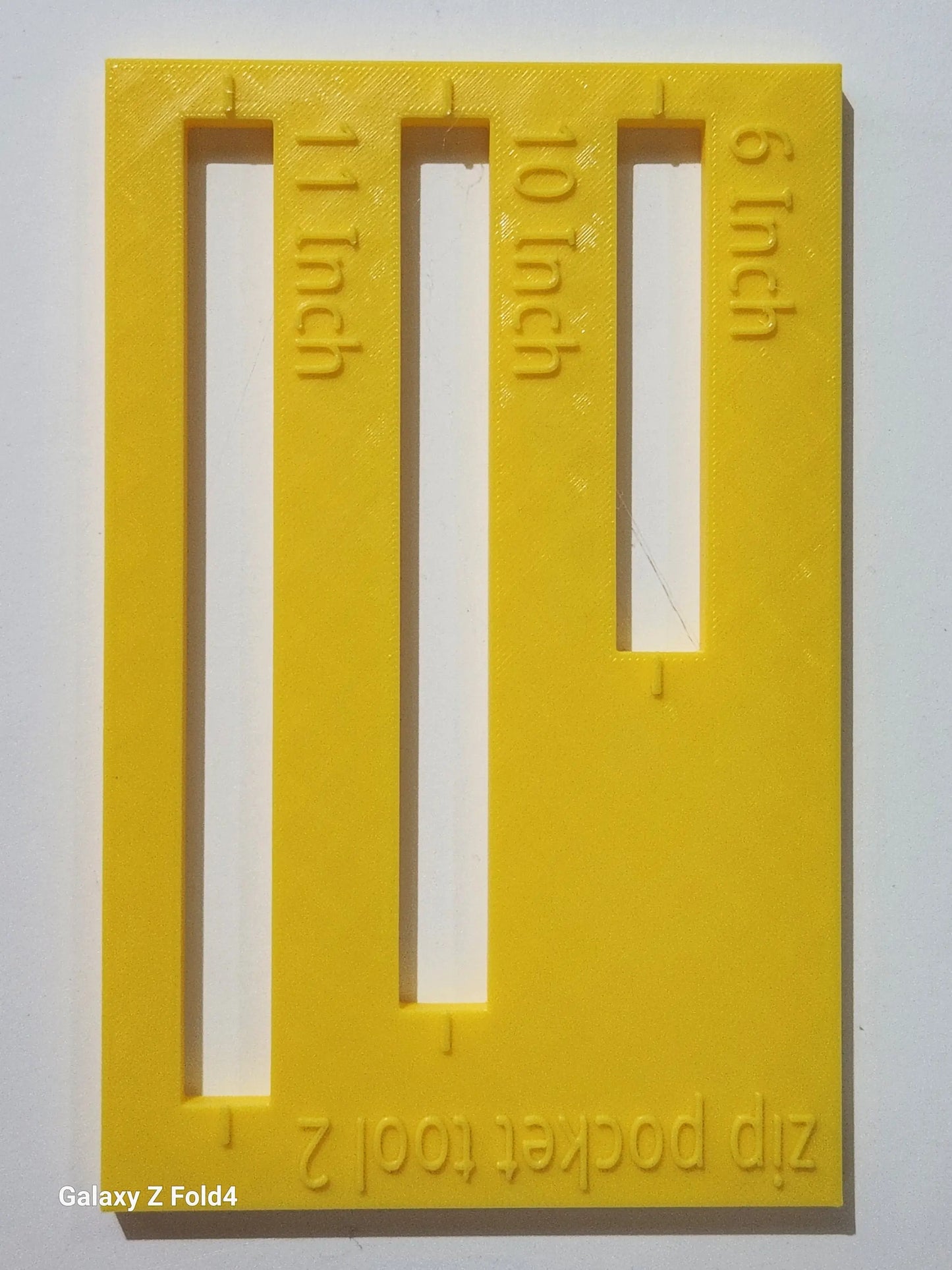 Zip Pocket Tool 2 Make your own Zip Pockets How to sew a zip pocket Zip tool Zip pocket Ruler 3D Peak Print