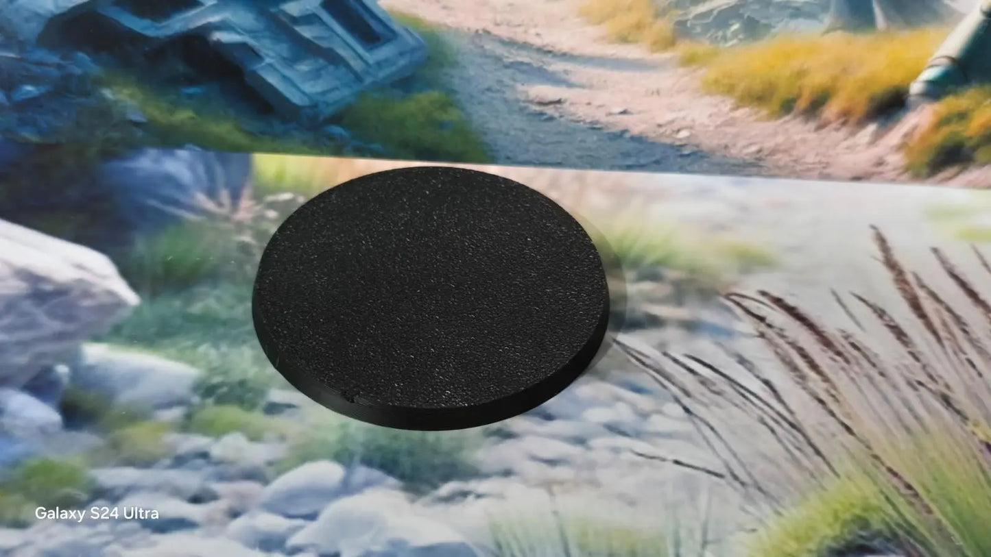 Wargaming Bases 80mm Round  Durable Plastic for War Gaming Tabletop Games 3D Peak Print
