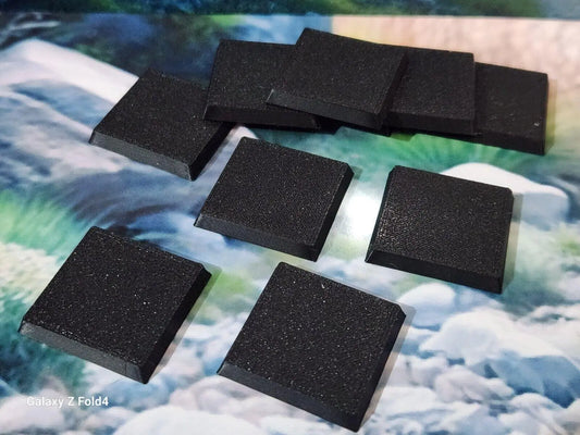 Wargaming Bases 30mm Square Durable Plastic for War Gaming Tabletop Games 3D Peak Print