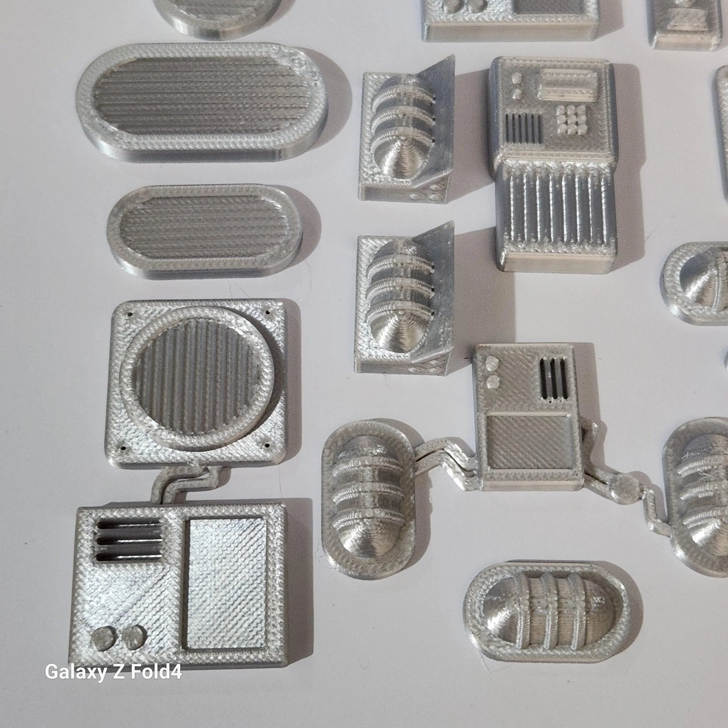 28mm Sci-Fi Greebles Kitbash Set 27 pcs Cyberpunk Control Panels Switches Lights 3D Peak Print