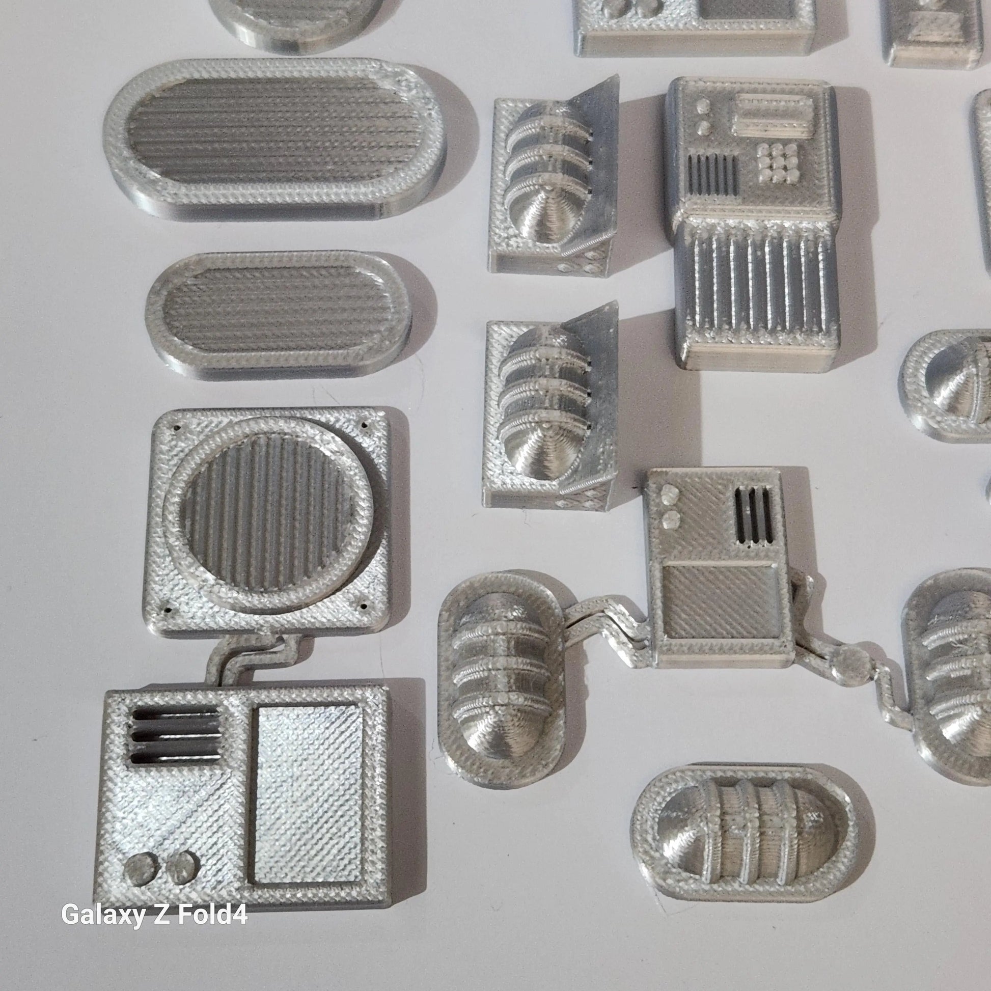 28mm Sci-Fi Greebles Kitbash Set 27 pcs Cyberpunk Control Panels Switches Lights 3D Peak Print