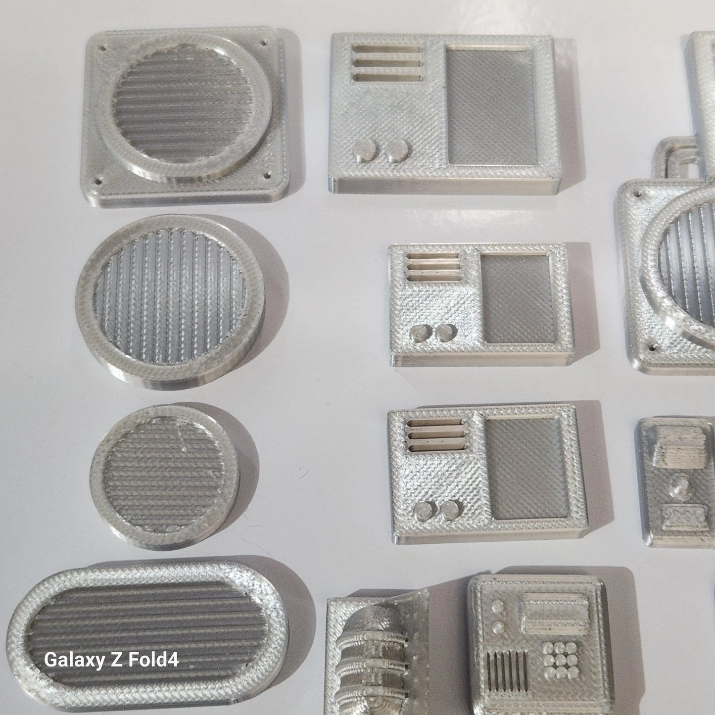 28mm Sci-Fi Greebles Kitbash Set 27 pcs Cyberpunk Control Panels Switches Lights 3D Peak Print