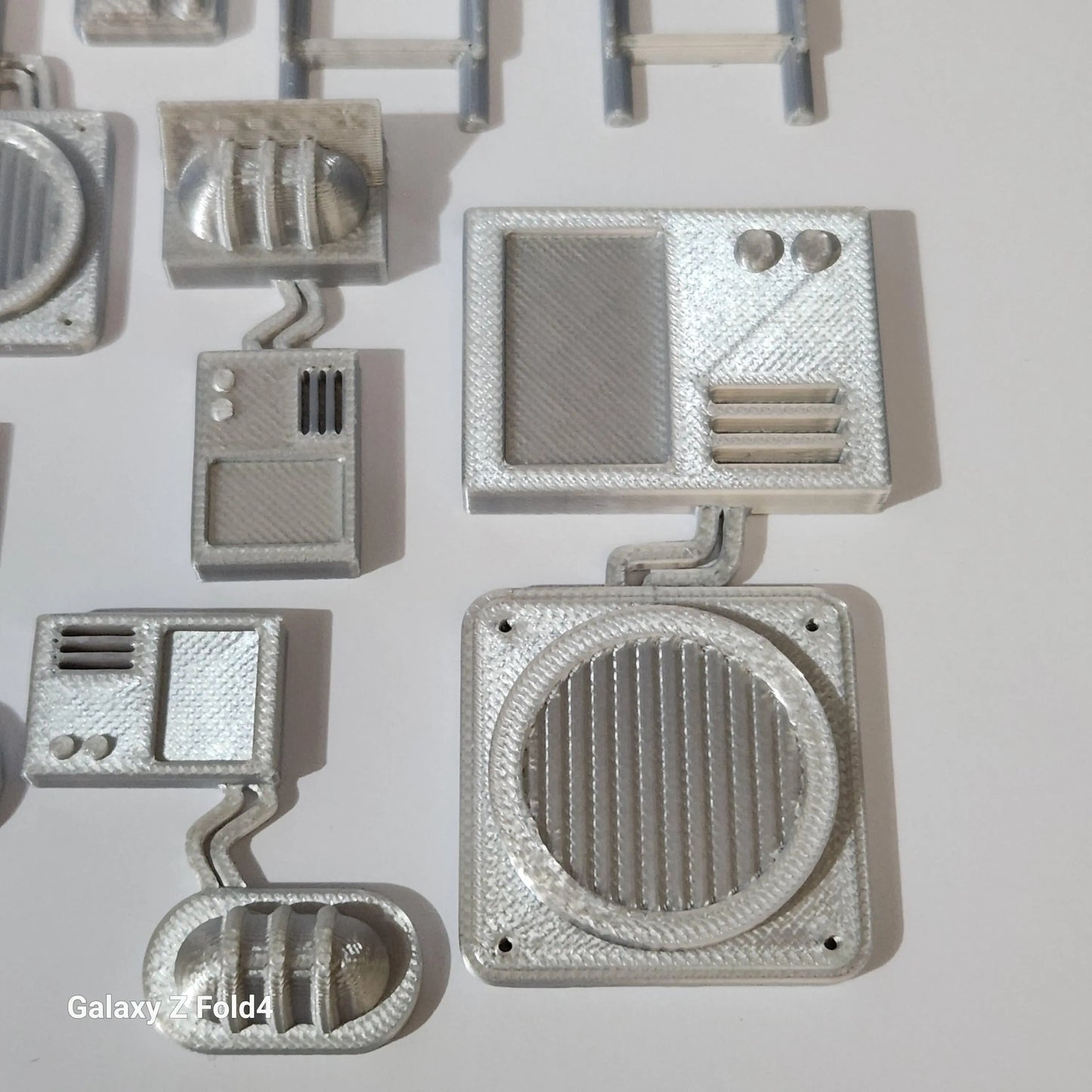 28mm Sci-Fi Greebles Kitbash Set 27 pcs Cyberpunk Control Panels Switches Lights 3D Peak Print