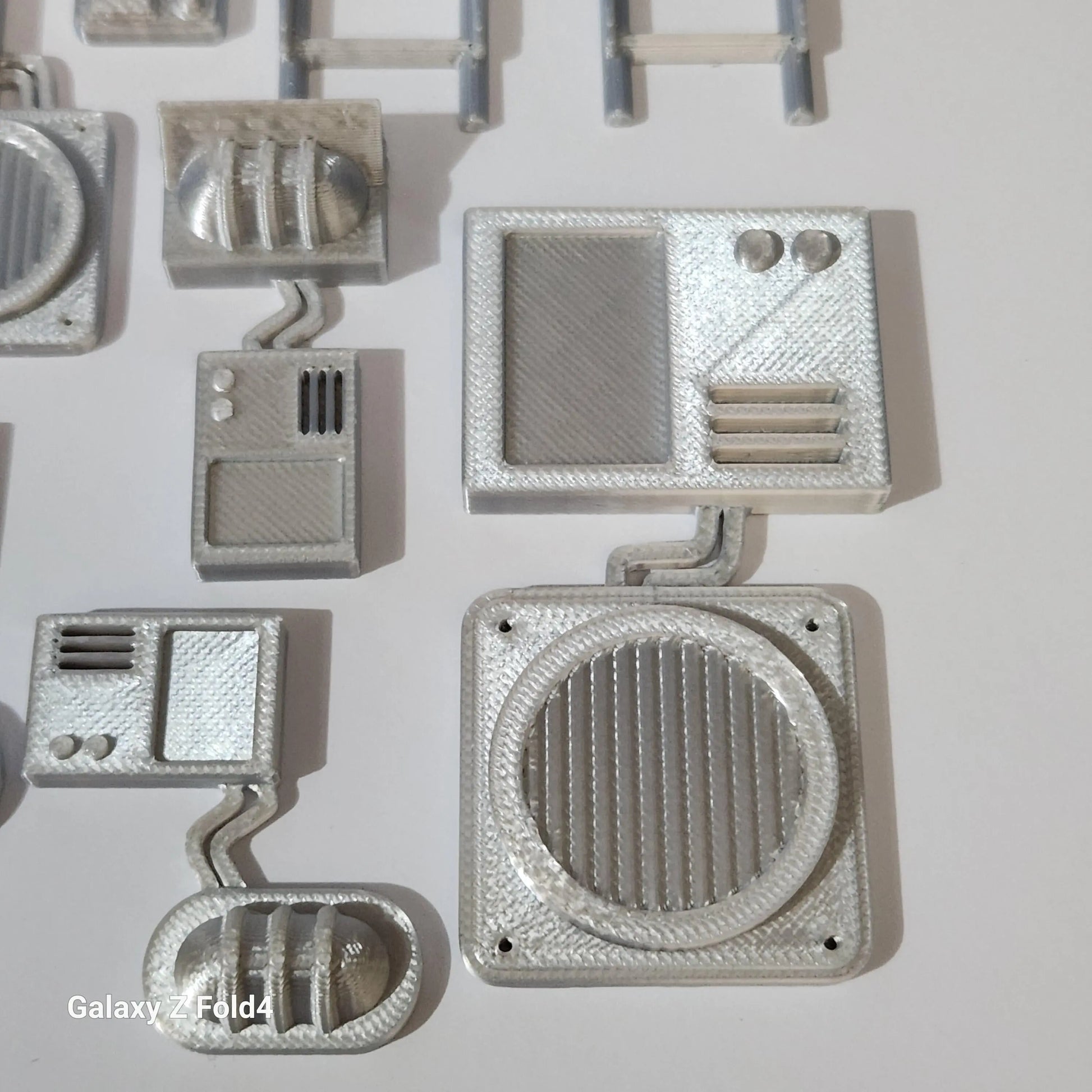 28mm Sci-Fi Greebles Kitbash Set 27 pcs Cyberpunk Control Panels Switches Lights 3D Peak Print