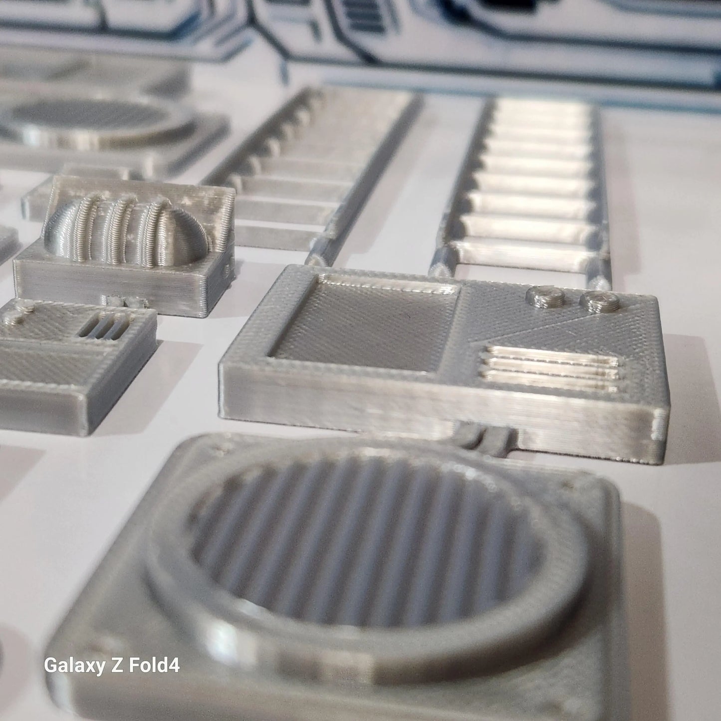 28mm Sci-Fi Greebles Kitbash Set 27 pcs Cyberpunk Control Panels Switches Lights 3D Peak Print