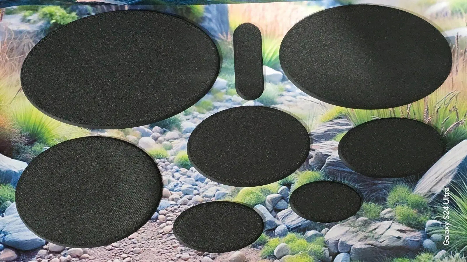 Wargames bases oval plain warhammer wargaming aos pla plastic all sizes 3D Peak Print