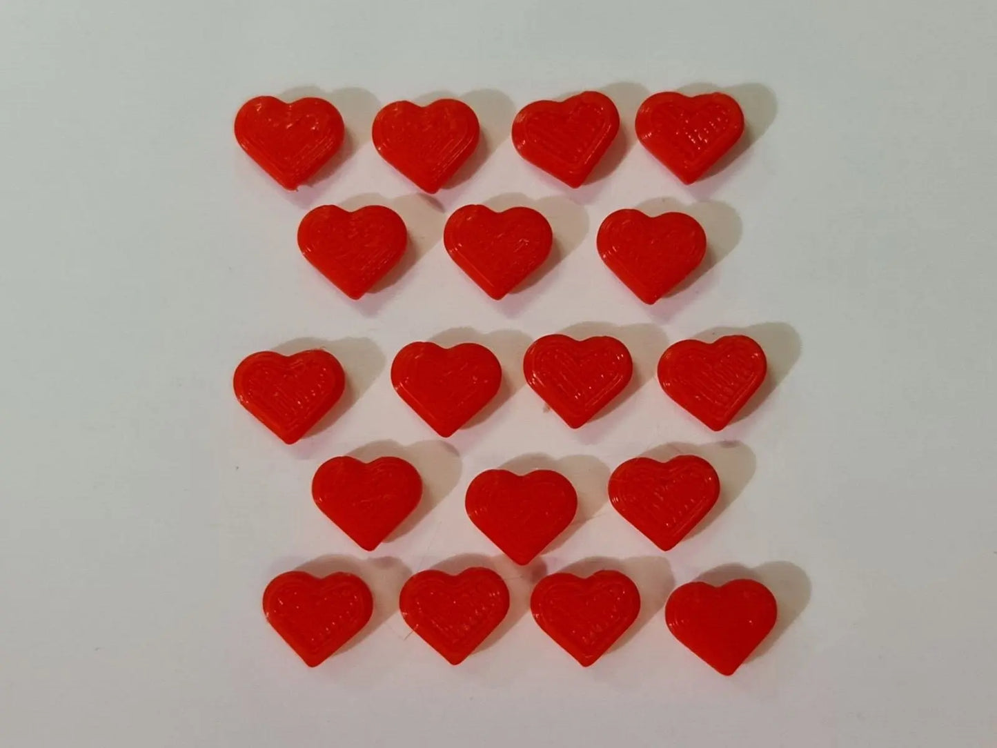 18 x Love Letter Pocket Token Love Hearts 10mm Gift Valentine Decorations 3D Peak Print