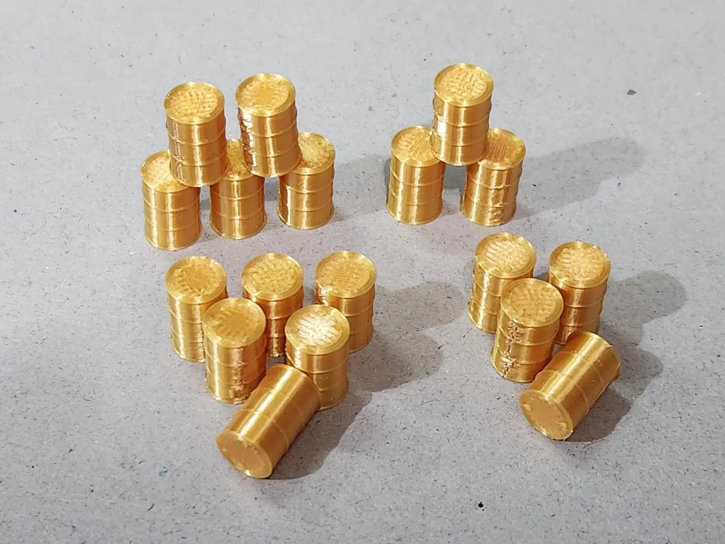 009 00-9 narrow gauge oil drum barrels 40 pack + 10 pallets 1:76 model railway 3D Peak Print