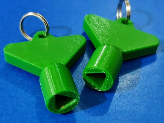 2 x Gas Electric Meter Box Utility Key Cupboard Green PLA Plastic Biodegradable 3D Peak Print