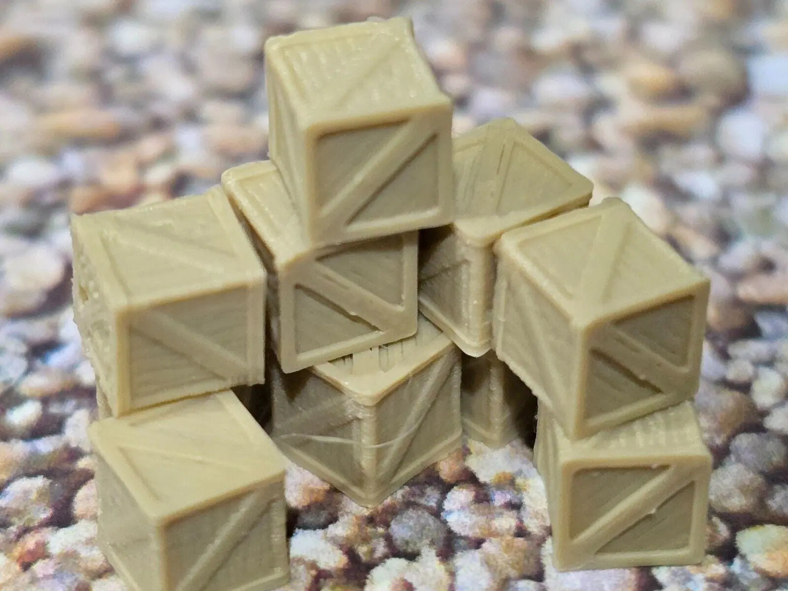 Wooden Crates 3ft New Z Gauge 1:220 10 Pack  Model Train Railway Station Freight 3D Peak Print