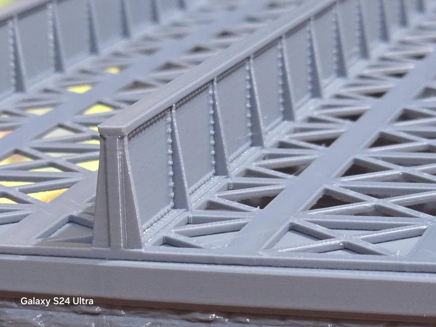 Z Gauge Double Track Iron Girder Bridge Model Railway Train Layout 1:220 Scale 3D Peak Print