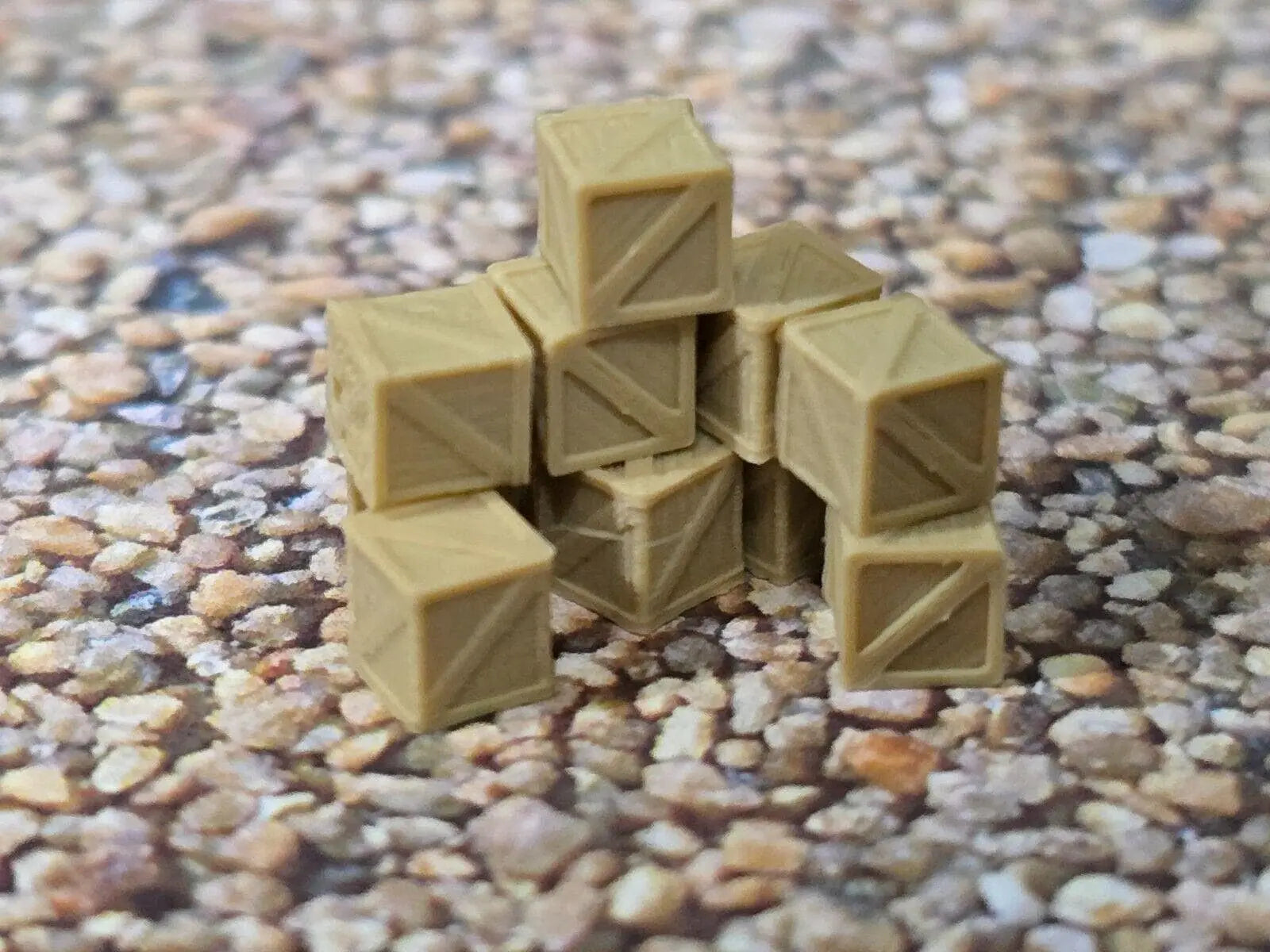 Wooden Crates 3ft New Z Gauge 1:220 10 Pack  Model Train Railway Station Freight 3D Peak Print