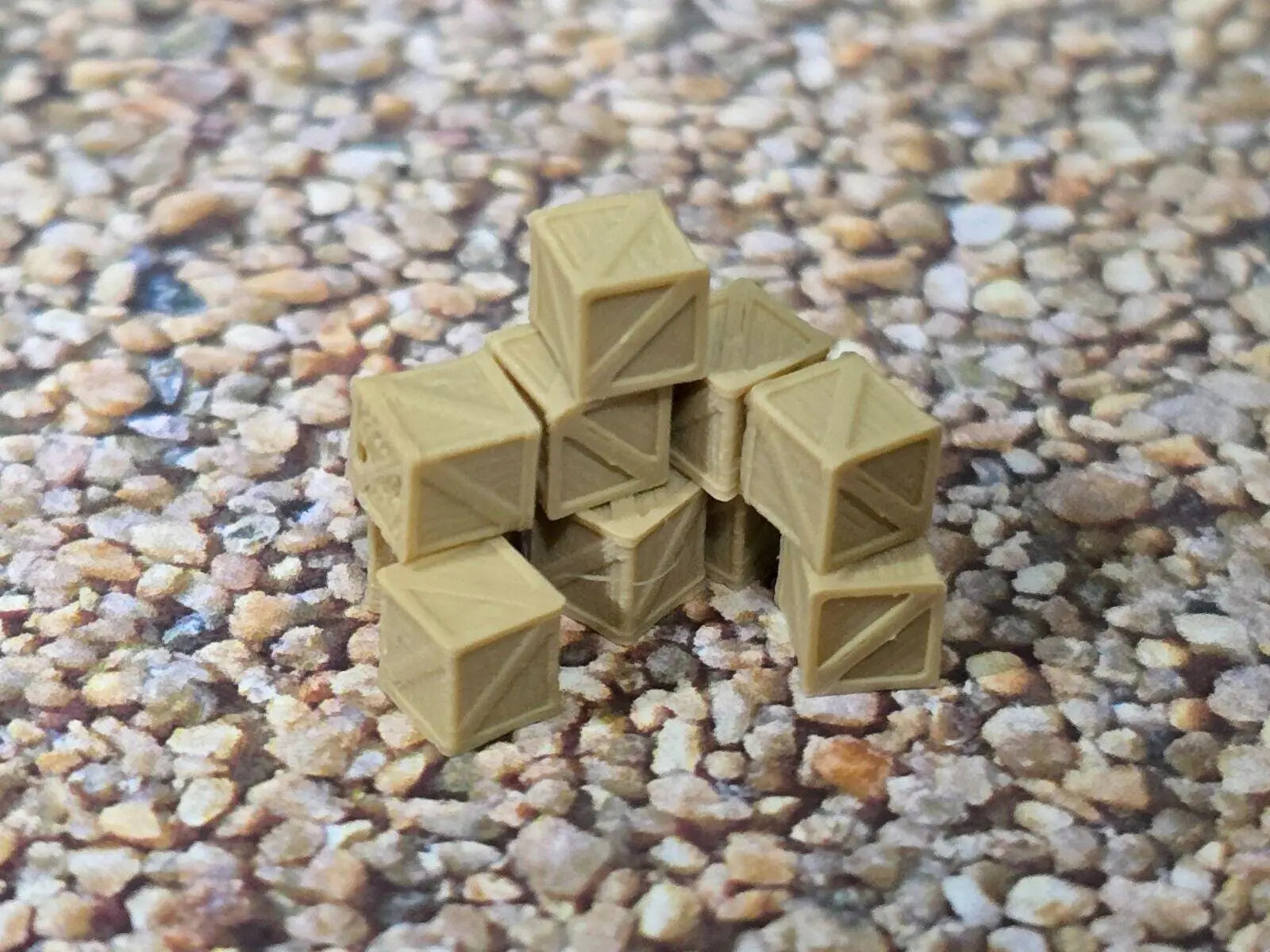 Wooden Crates 3ft New Z Gauge 1:220 10 Pack  Model Train Railway Station Freight 3D Peak Print