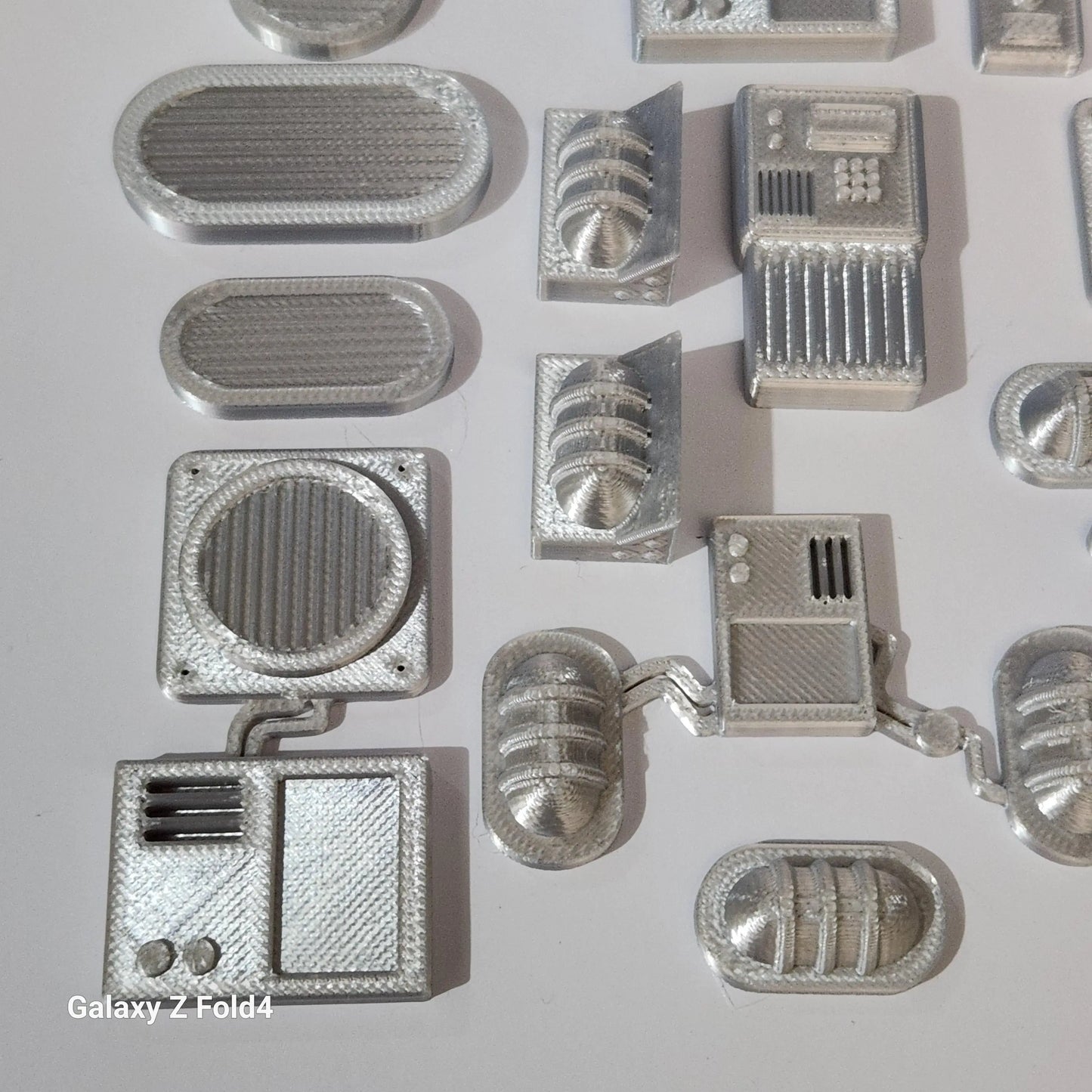 1:12 scale Sci-Fi Greebles Kitbash Set 27 pcs Cyberpunk Control Panels Switches Lights 3D Peak Print