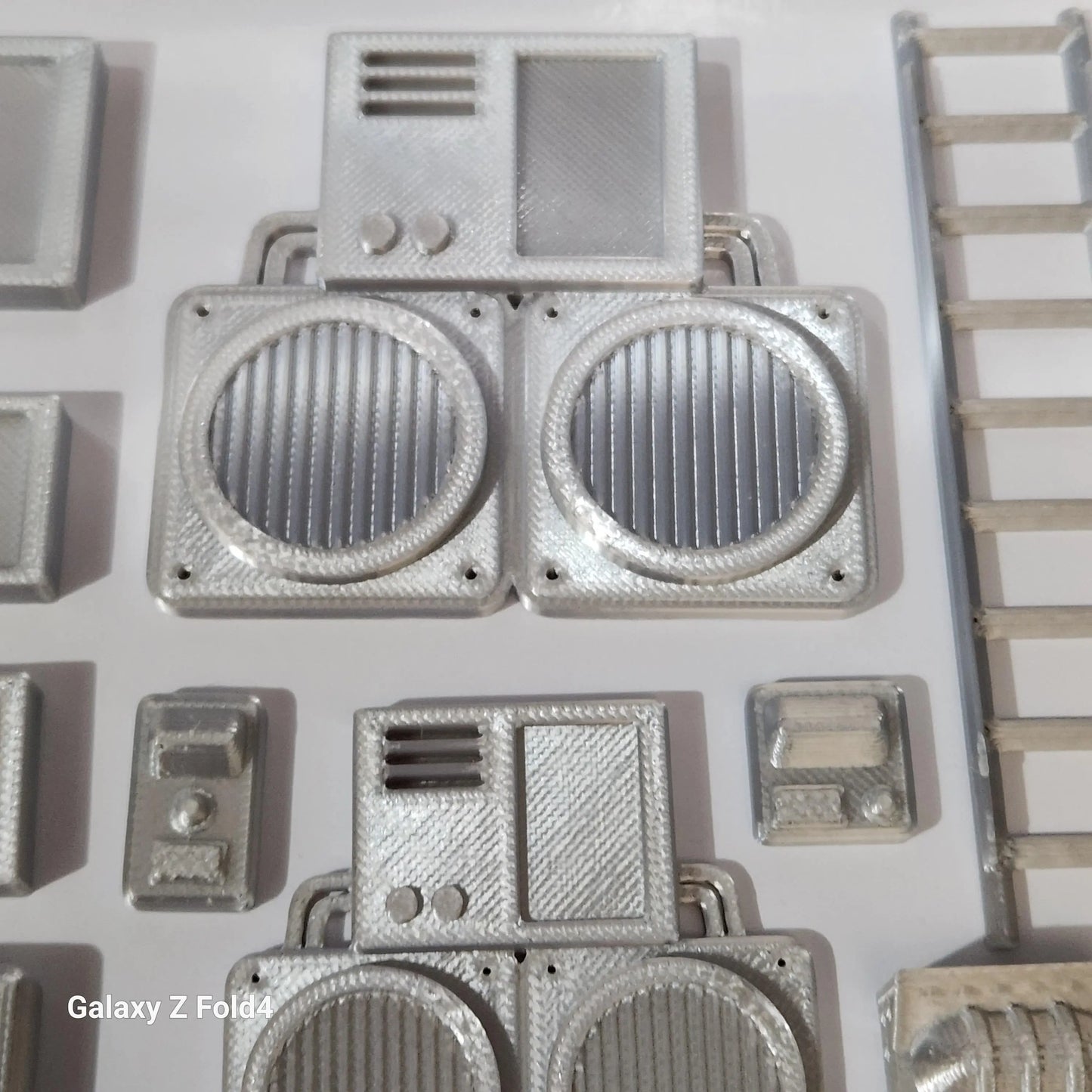 1:12 scale Sci-Fi Greebles Kitbash Set 27 pcs Cyberpunk Control Panels Switches Lights 3D Peak Print