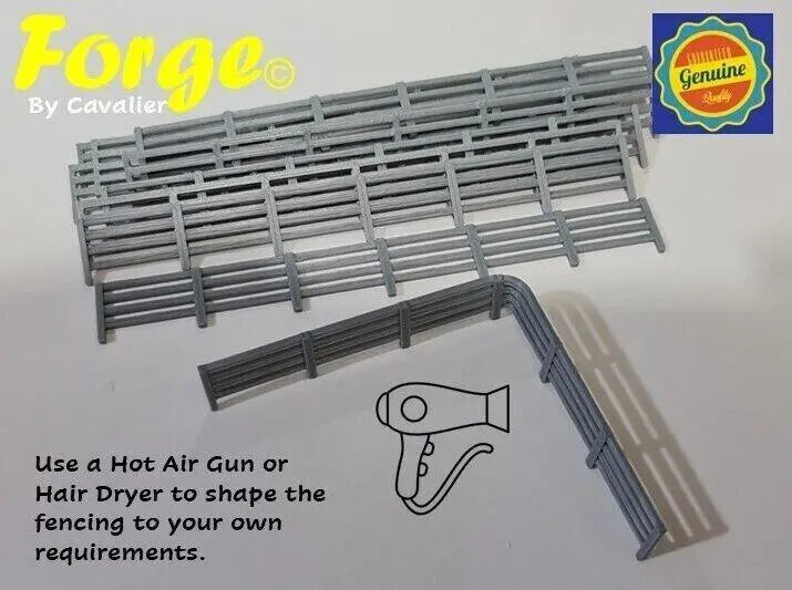 Fencing railings oo ho new 20 pack brown gauge 1:76 scale models train railway 3D Peak Print