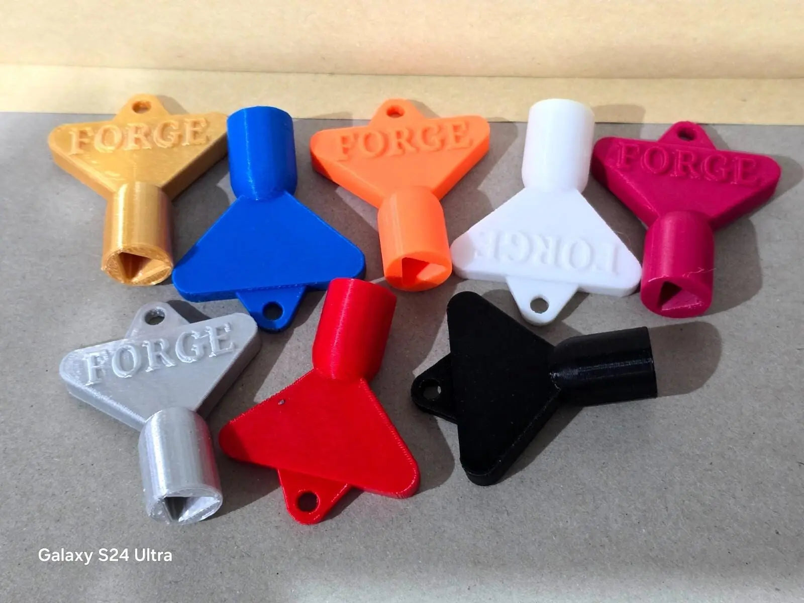 2 x gas electric meter box utility key cupboard yellow pla plastic biodegradable 3D Peak Print