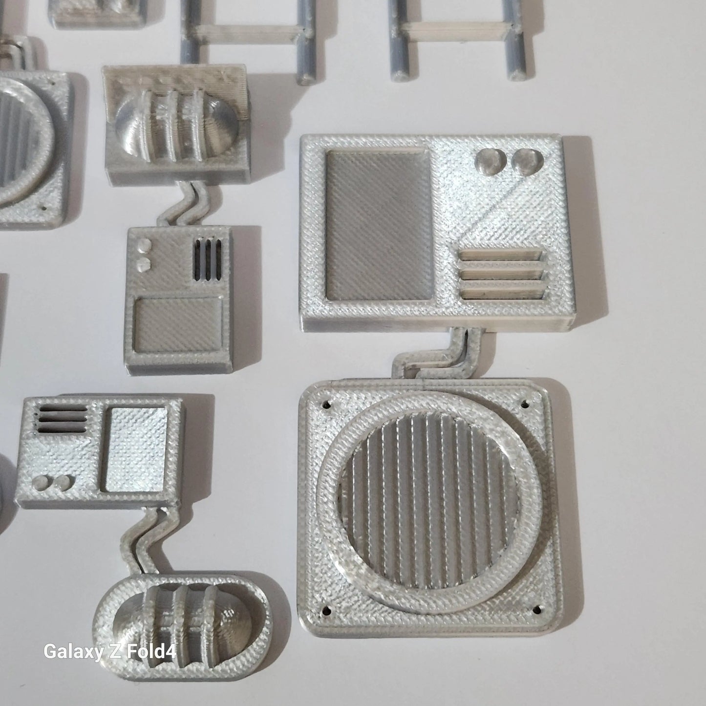 1:12 scale Sci-Fi Greebles Kitbash Set 27 pcs Cyberpunk Control Panels Switches Lights 3D Peak Print