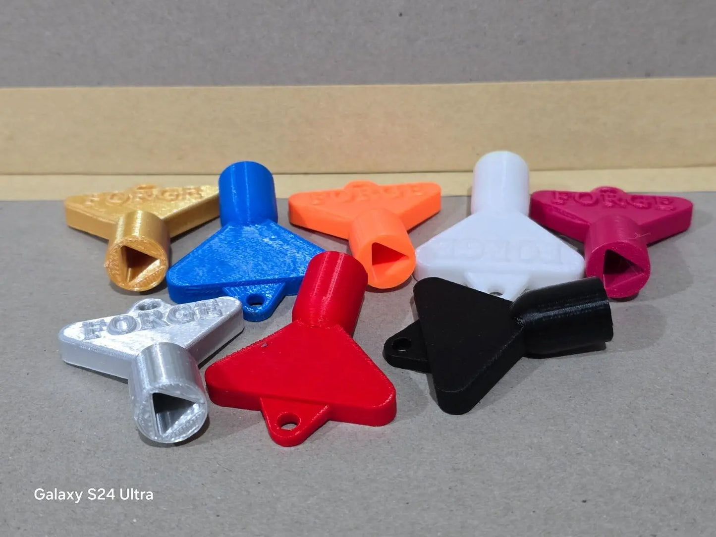 2 x gas electric meter box utility key cupboard yellow pla plastic biodegradable 3D Peak Print