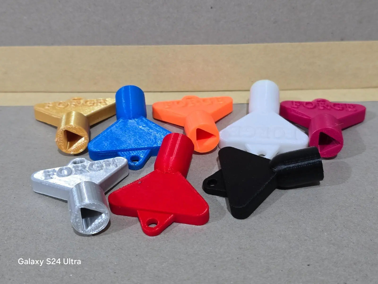 2 x gas electric meter box utility key cupboard yellow pla plastic biodegradable 3D Peak Print