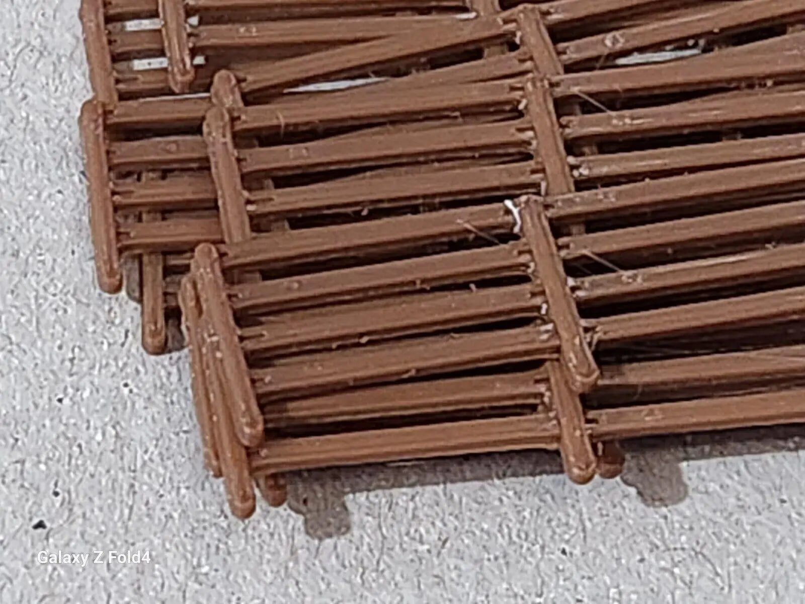 Fencing railings oo ho new 20 pack brown gauge 1:76 scale models train railway 3D Peak Print