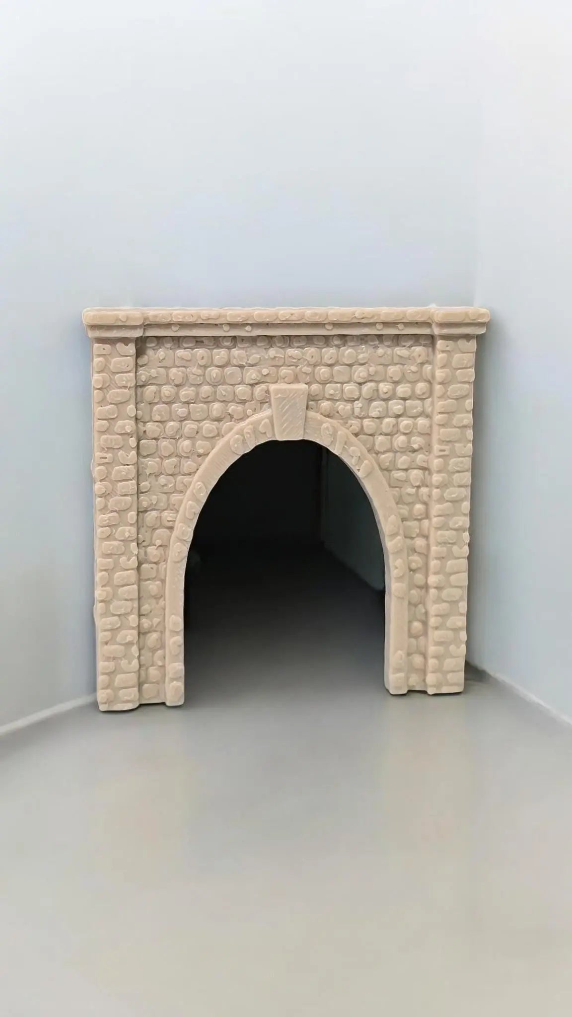 Z Gauge Tunnel Single Track Stone Portal Model Railway Train Layout 1:220 Scale 3D Peak Print