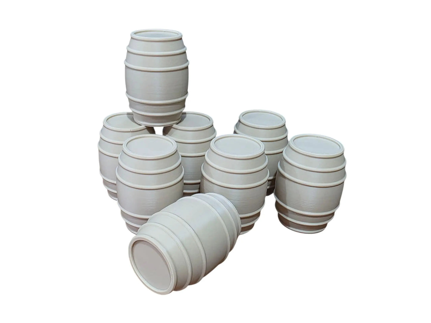 Whiskey Barrels 1:24 Scale Model Diorama Accessory Garage Display 3D Peak Print