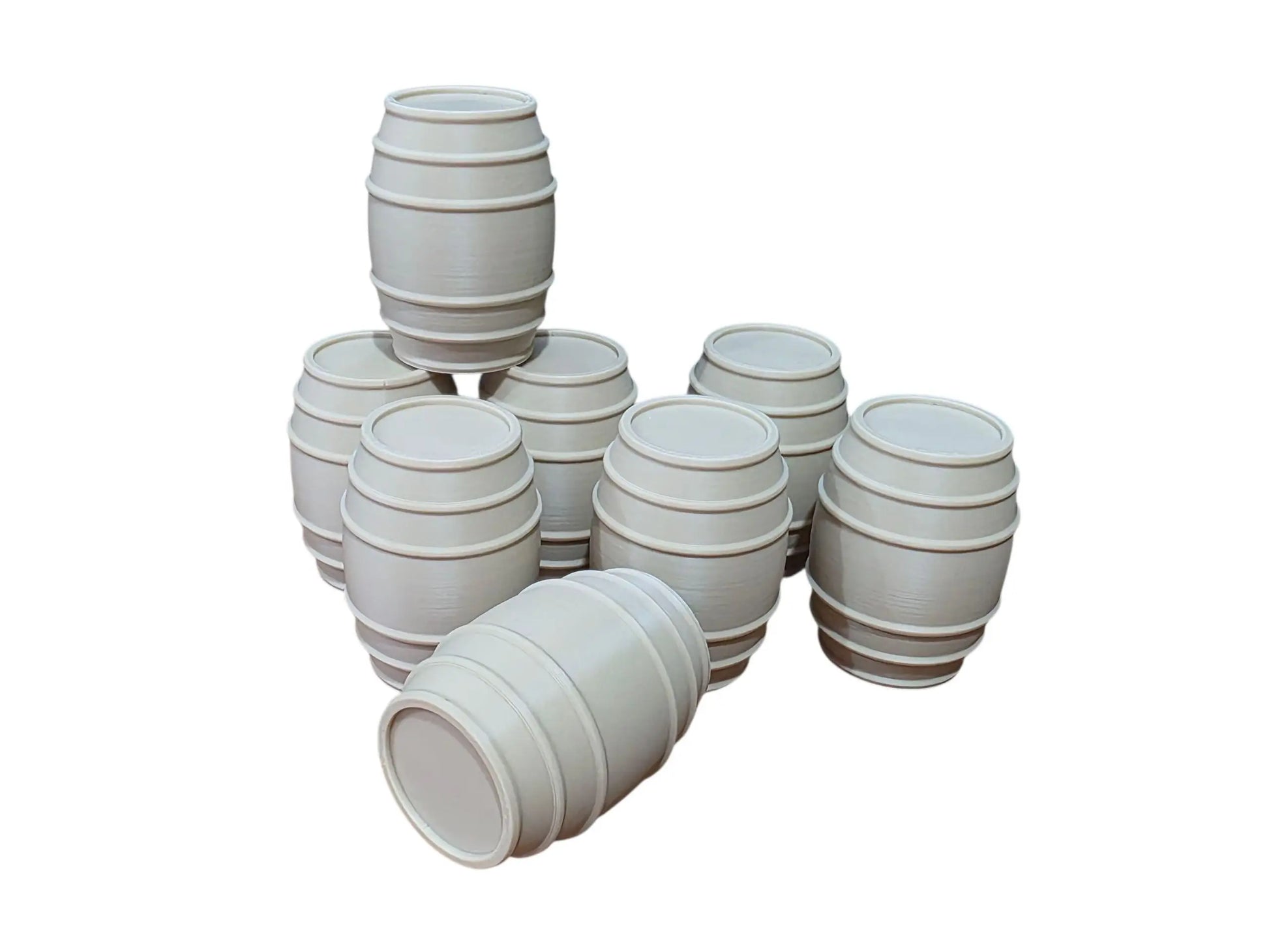 Whiskey Barrels 1:24 Scale Model Diorama Accessory Garage Display 3D Peak Print