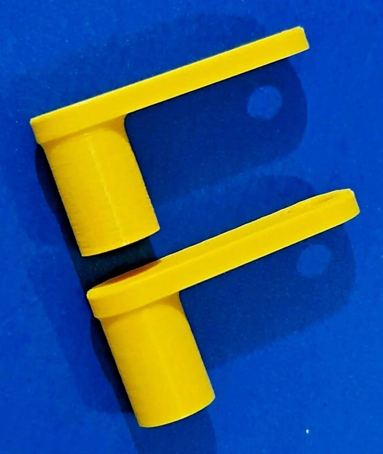 2 x Square 8x8mm Gas Electric Meter Box Utility Key Cupboard Yellow PLA Bio 3D Peak Print