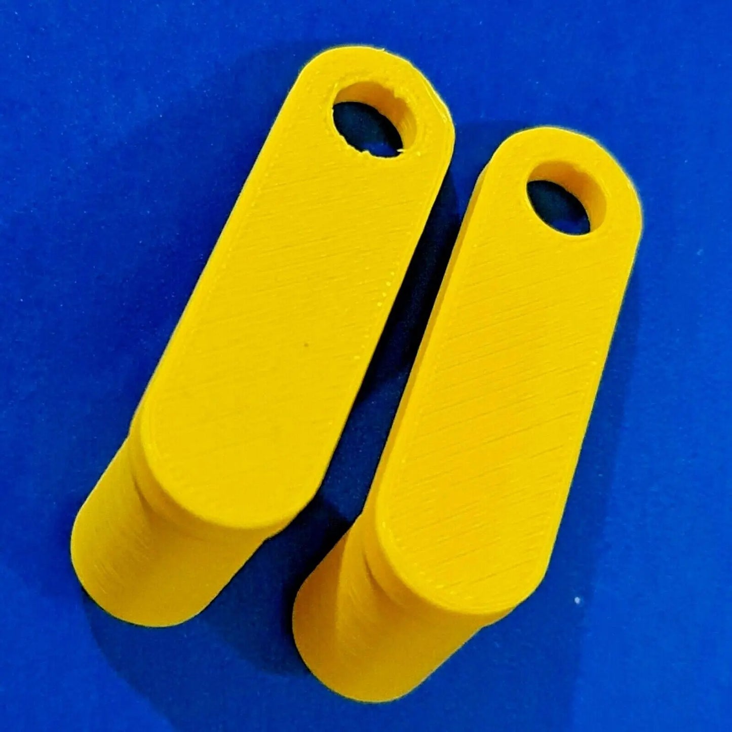 2 x Square 8x8mm Gas Electric Meter Box Utility Key Cupboard Yellow PLA Bio 3D Peak Print