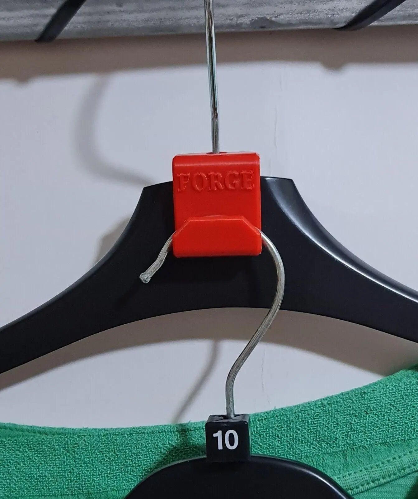 Pack of 5 Coat Clothes Hanger Extension Hooks Closet Wardrobe Space Savers 3D Peak Print