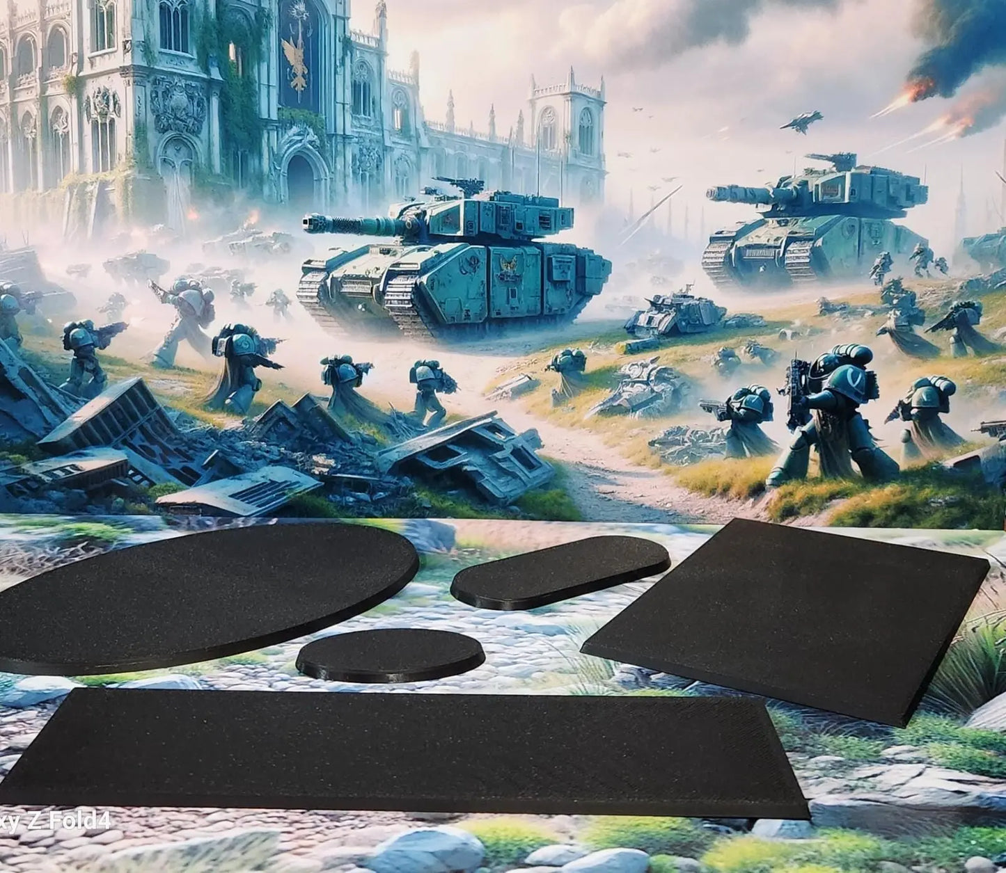 Wargaming Bases 100 x 25mm Rectangle PLA for War Gaming Tabletop Games 3D Peak Print