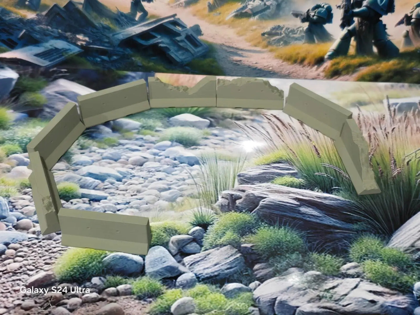 Wargaming Concrete Jersey Barriers 28mm  War Gaming Tabletop Games 3D Peak Print