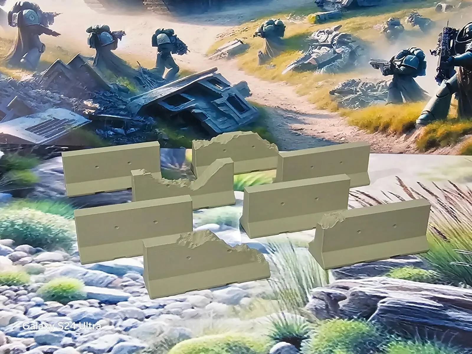 Wargaming Concrete Jersey Barriers 28mm  War Gaming Tabletop Games 3D Peak Print