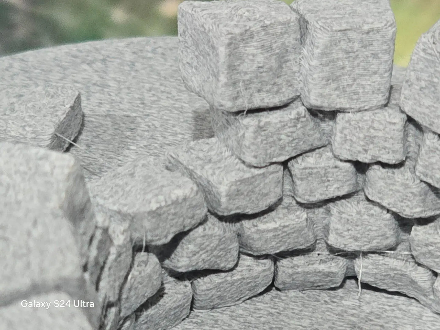 Z Gauge 1:220 Scale Model Railway Stone Well on 20mm base Scenery Terrain 3D Peak Print