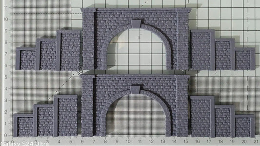 Z Gauge Tunnel Double Track Stone Portal Model Railway Train Layout 1:220 Scale 3D Peak Print