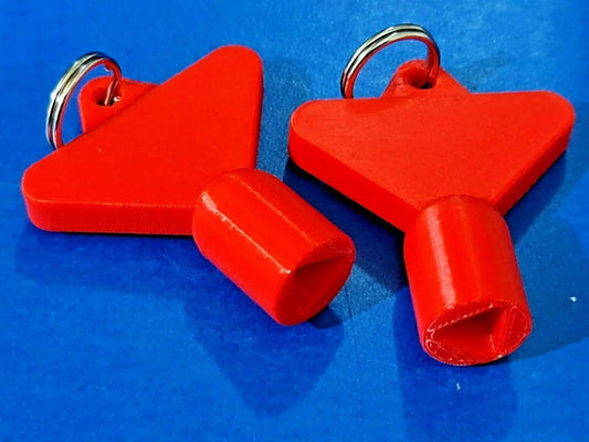 2 x Gas Electric Meter Box Utility Key Cupboard Red PLA Plastic Biodegradable 3D Peak Print