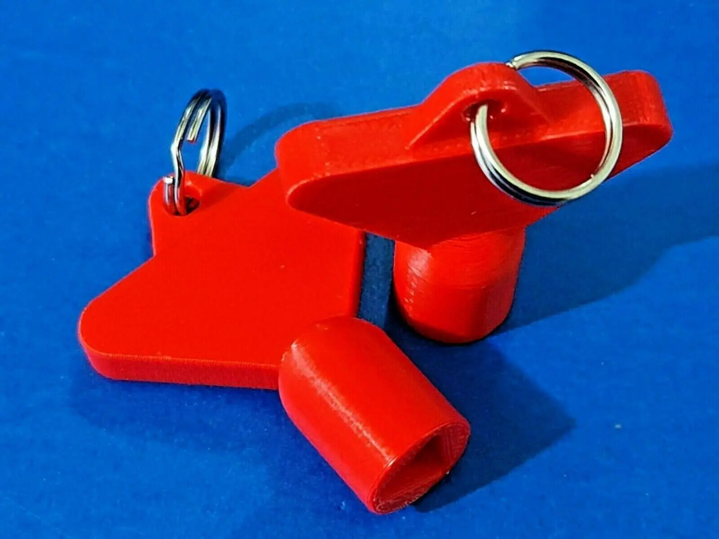 2 x Gas Electric Meter Box Utility Key Cupboard Red PLA Plastic Biodegradable 3D Peak Print