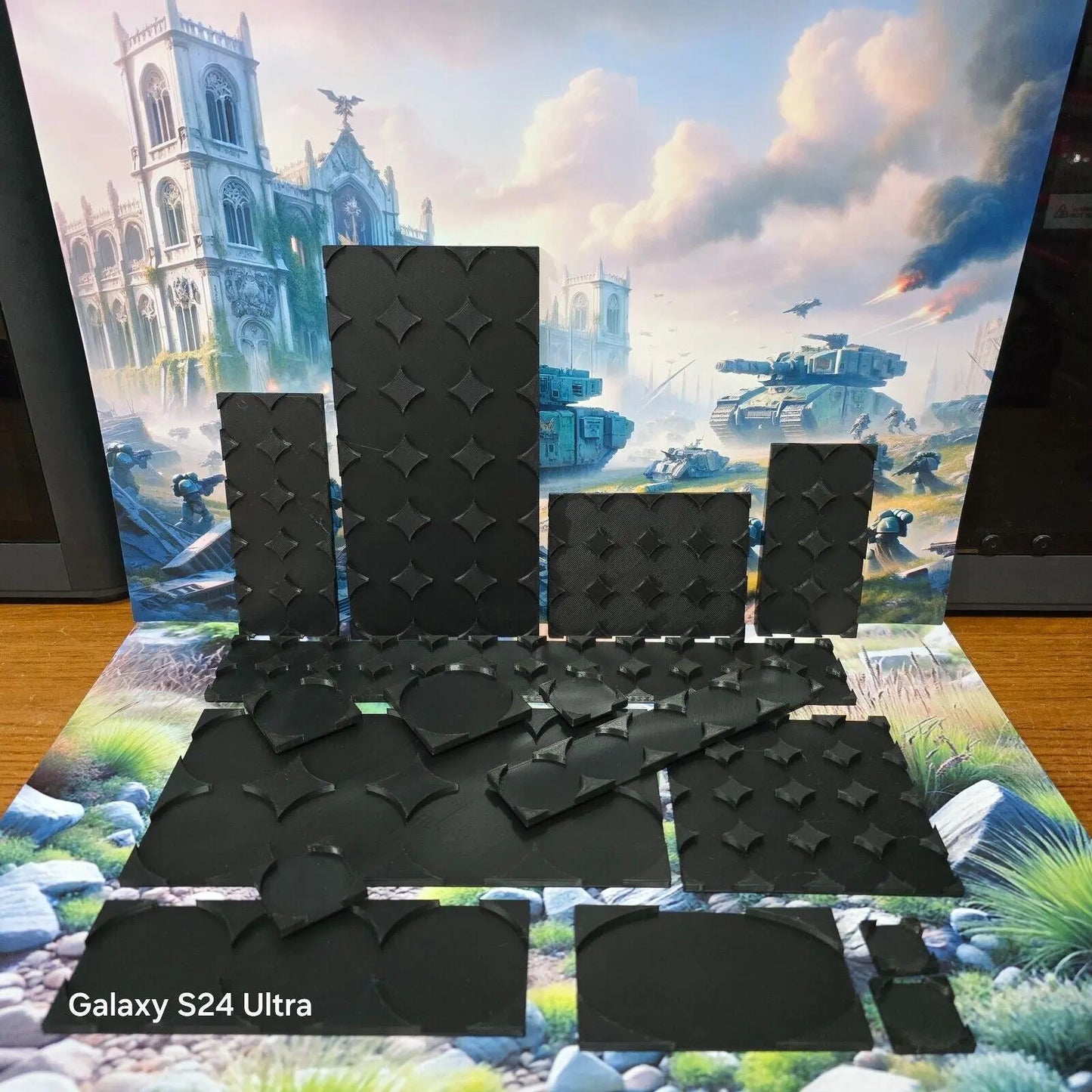 Round to square movement trays old world 25mm 32mm 40mm 50mm 60mm oval 3D Peak Print